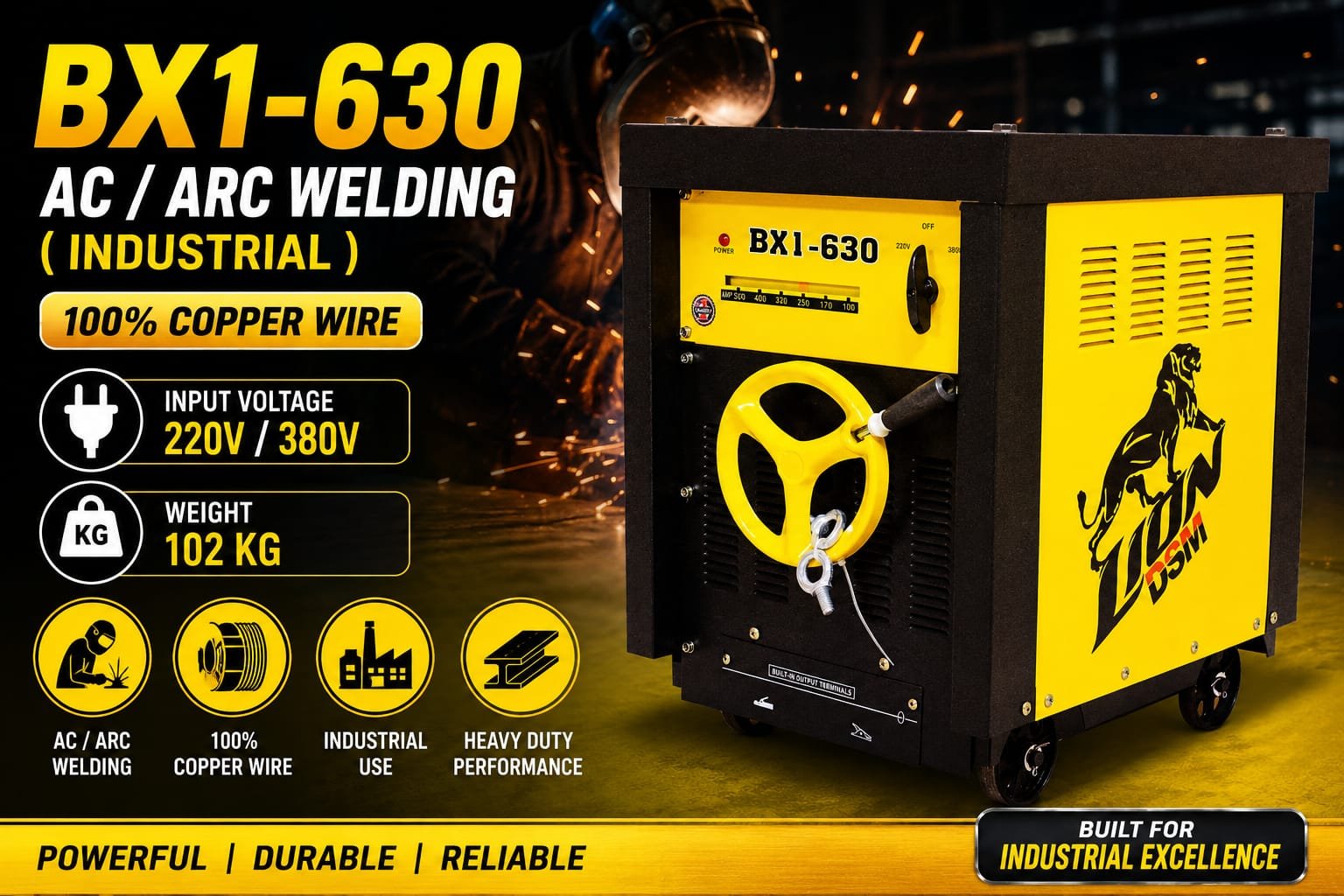 BX1- 630 LION WELDING MACHINE