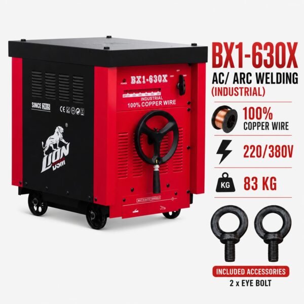 LION BX1-630X AC/ARC WELDING (INDUSTRIAL) 100% COPPER 220/380V 83KG